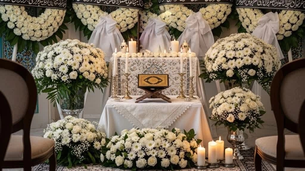 اجرای مراسم ختم و ترحیم در منزل، تالار و یا فضای باز اجرای مراسم ختم و ترحیم در منزل، تالار و یا فضای باز